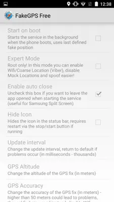 FakeGPS Free android App screenshot 1